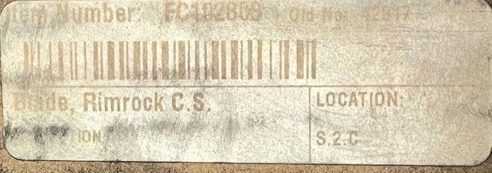 Industrial Carbide Saw & Tool Saw Rimrock Blade Old number 42017 10" FC102808