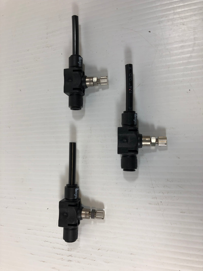 Legris Flow Control 1/4" T Tube In-Line Regulator 5XG - Lot of 3