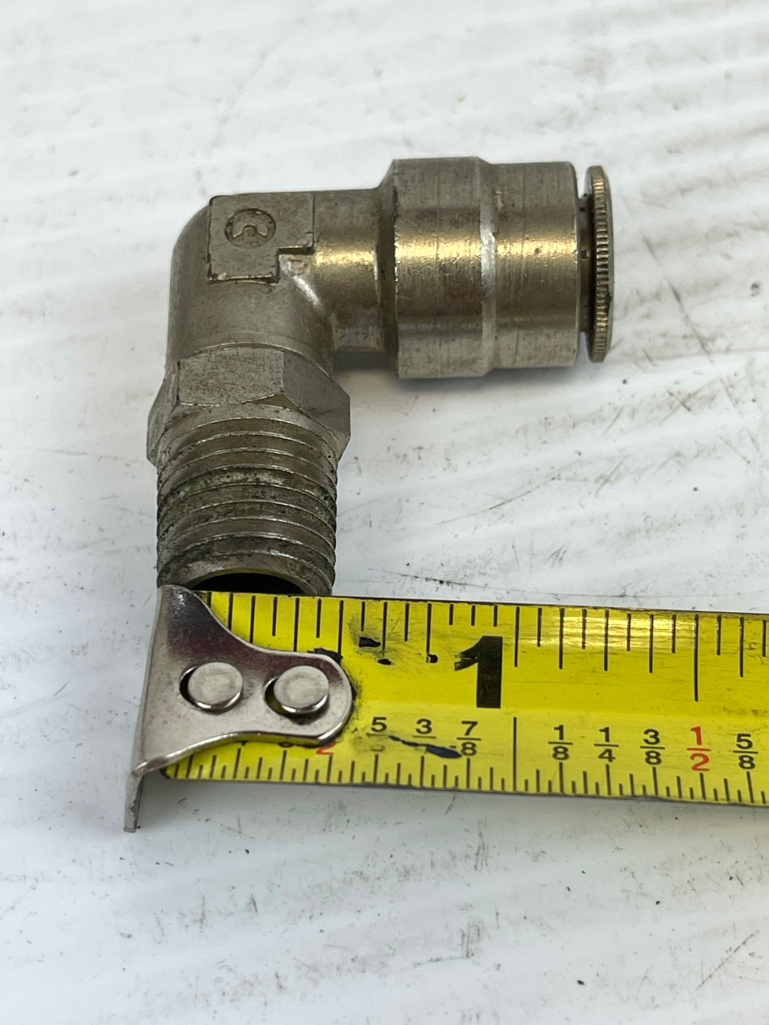 Lot of 3 Metal Elbow Fittings