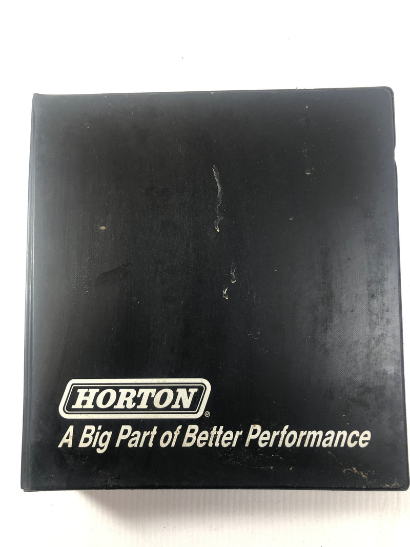 Horton Heavy Duty Products Fan Clutches Controls Bus Coach Manual Catalog Binder