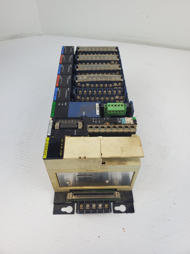 Toyopuc THR-5643 8 Slot Selector Base With Power, CPU, Output and Input Modules