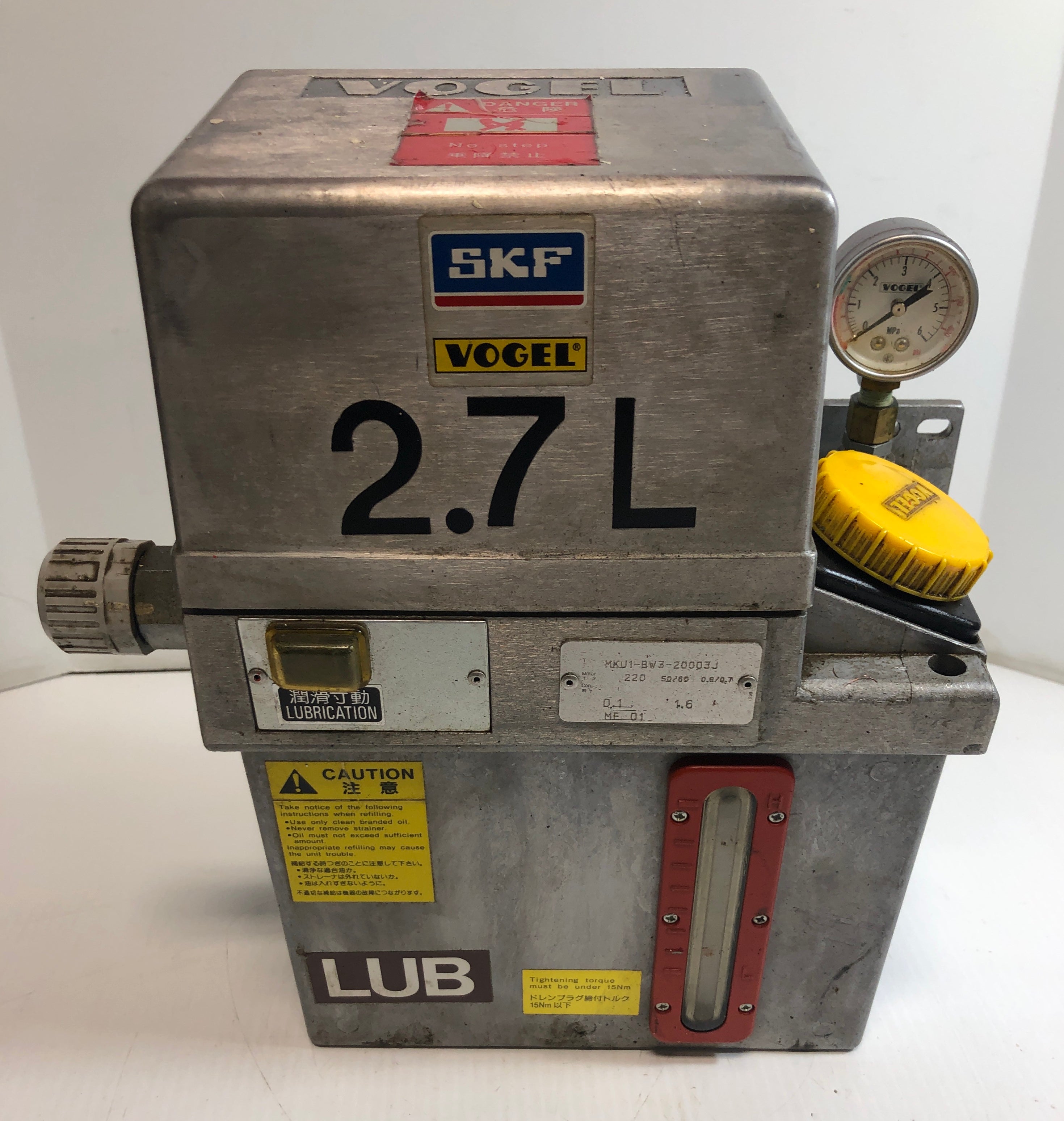 SKF Vogel MKU2-BW15-2F003J 中央潤滑システム ポンプ 220v