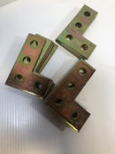 Flat Corner Plate Bracket 4-Hole 4-1/2" x 3" x 1-1/2" x 1/8" Lot of 14