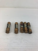 Fusetron FRN-R 2-1/2 Dual Element Time Delay Fuse - Lot of 5