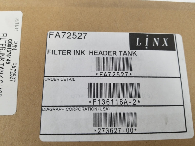 Linx FA72527 Filter Ink Header Tank