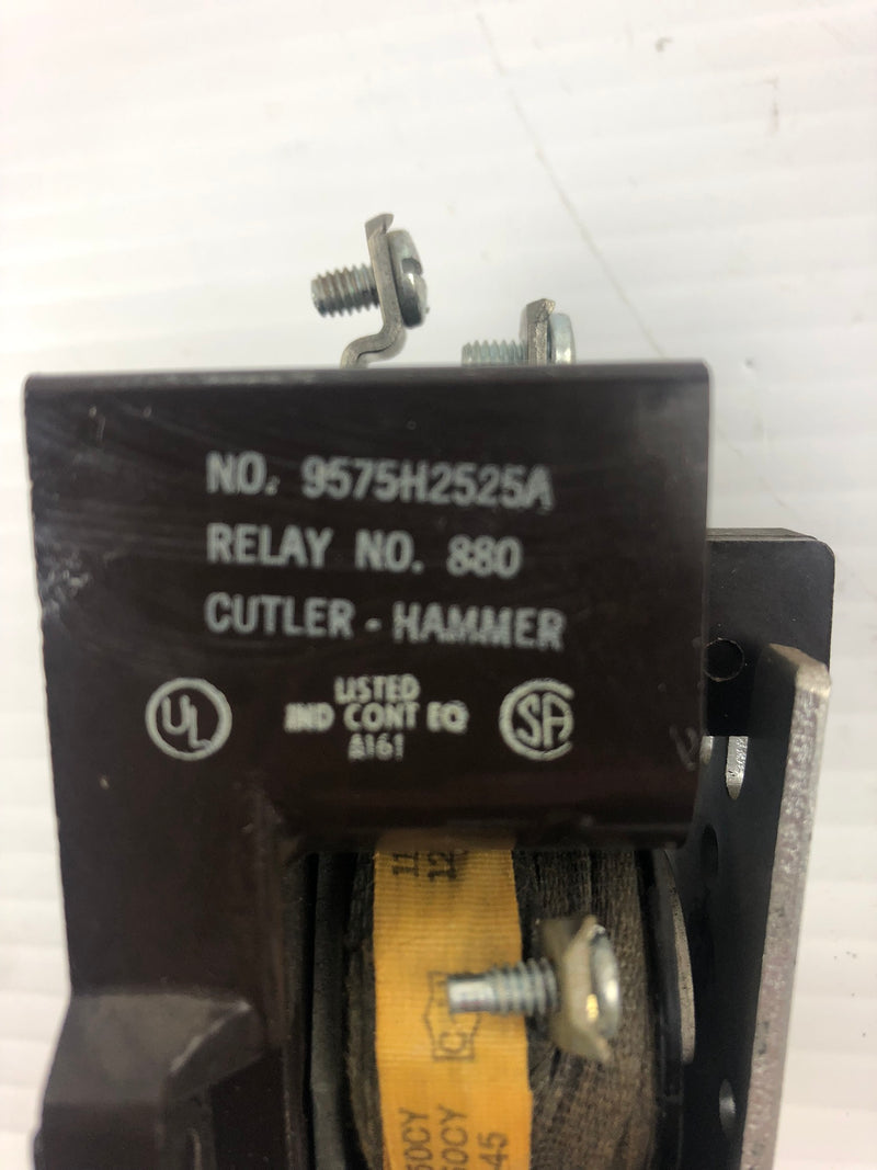 Cutler-Hammer 9575H2525A Relay No. 880 1 Phase 16A 600V