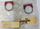 Red Emergency Stop Legend Plate (Lot of 2) 9001KN205