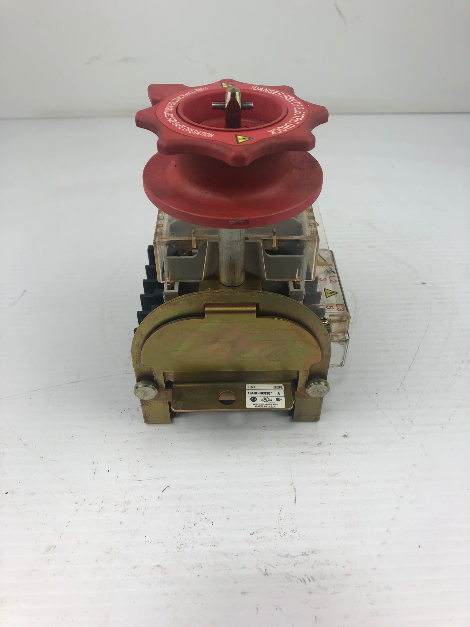 Allen-Bradley 194RF-NC030* Ser A Fused Disconnect Switch Mounted