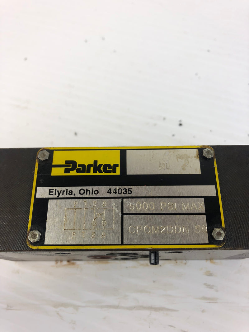 Parker CPOM2DDN 50 KL Hydraulic Stack Check Valve 5000 PSI Max