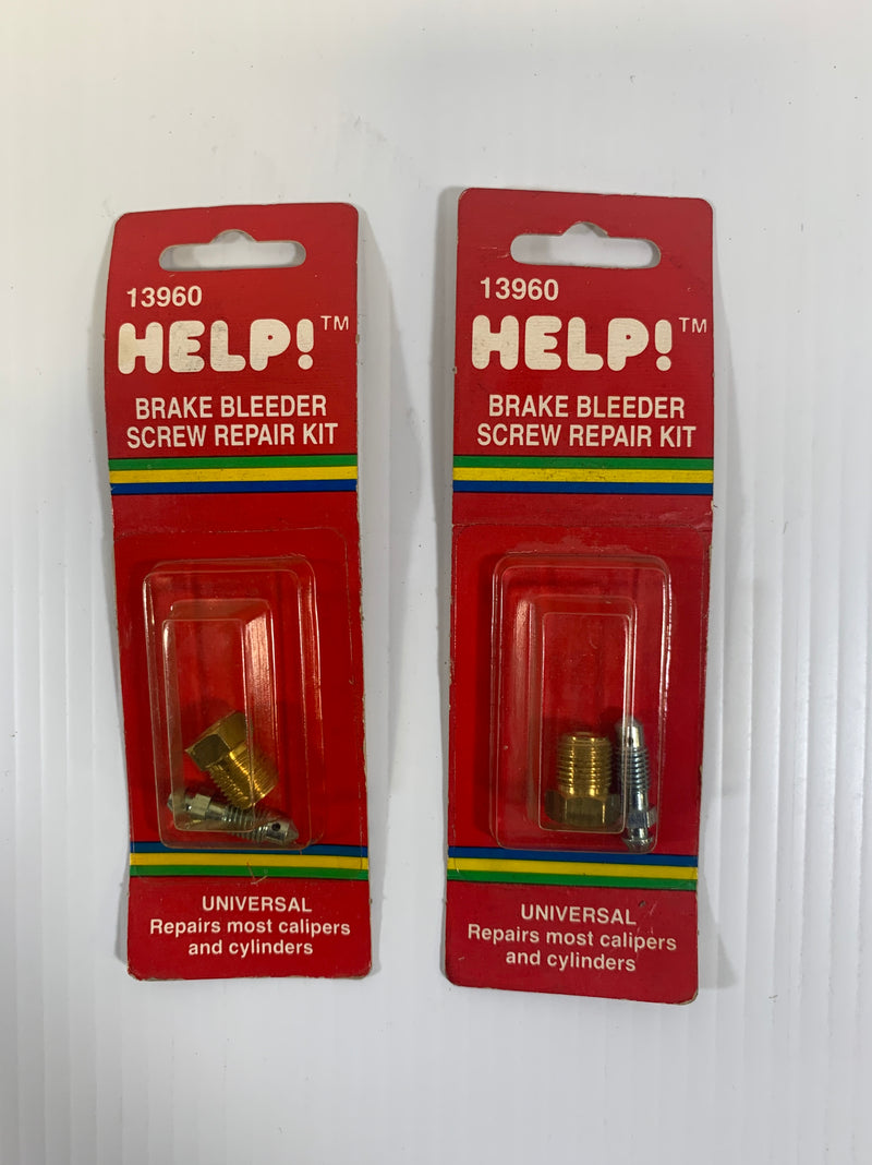 Lot of 2 Help! Brake Bleeder Screw Repair Kit 13960 5/16" and Under