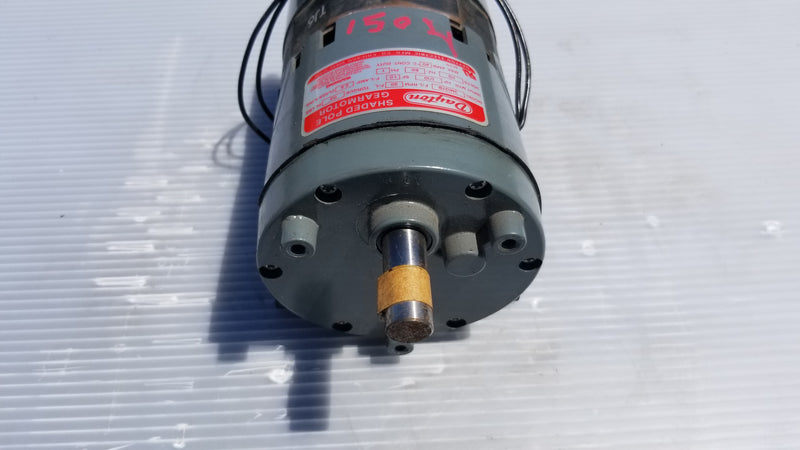 Dayton 3M137B Shaded Pole Gear Motor 1/10 HP 1 Phase