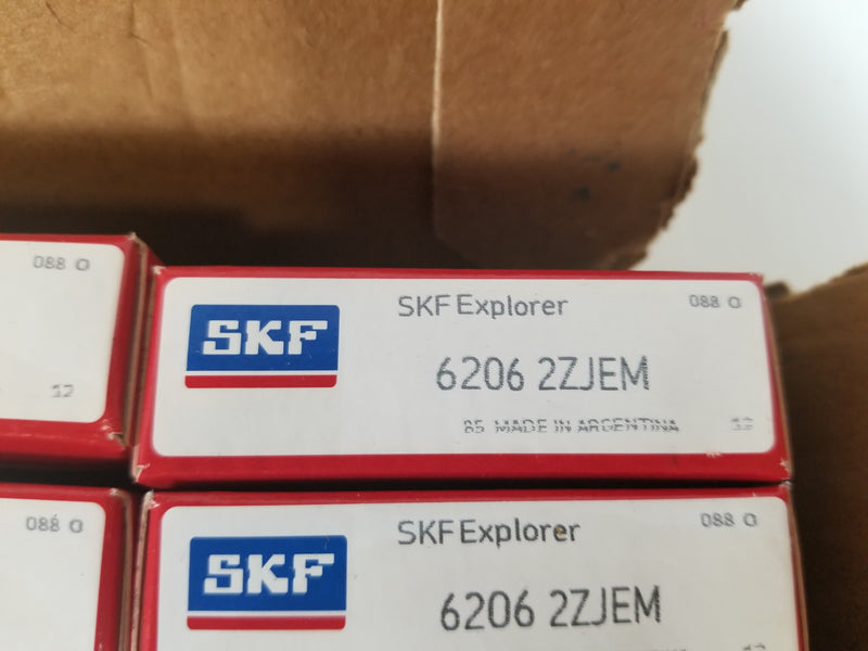 SKF 6206 2ZJEM Ball Bearing (Lot of 32)