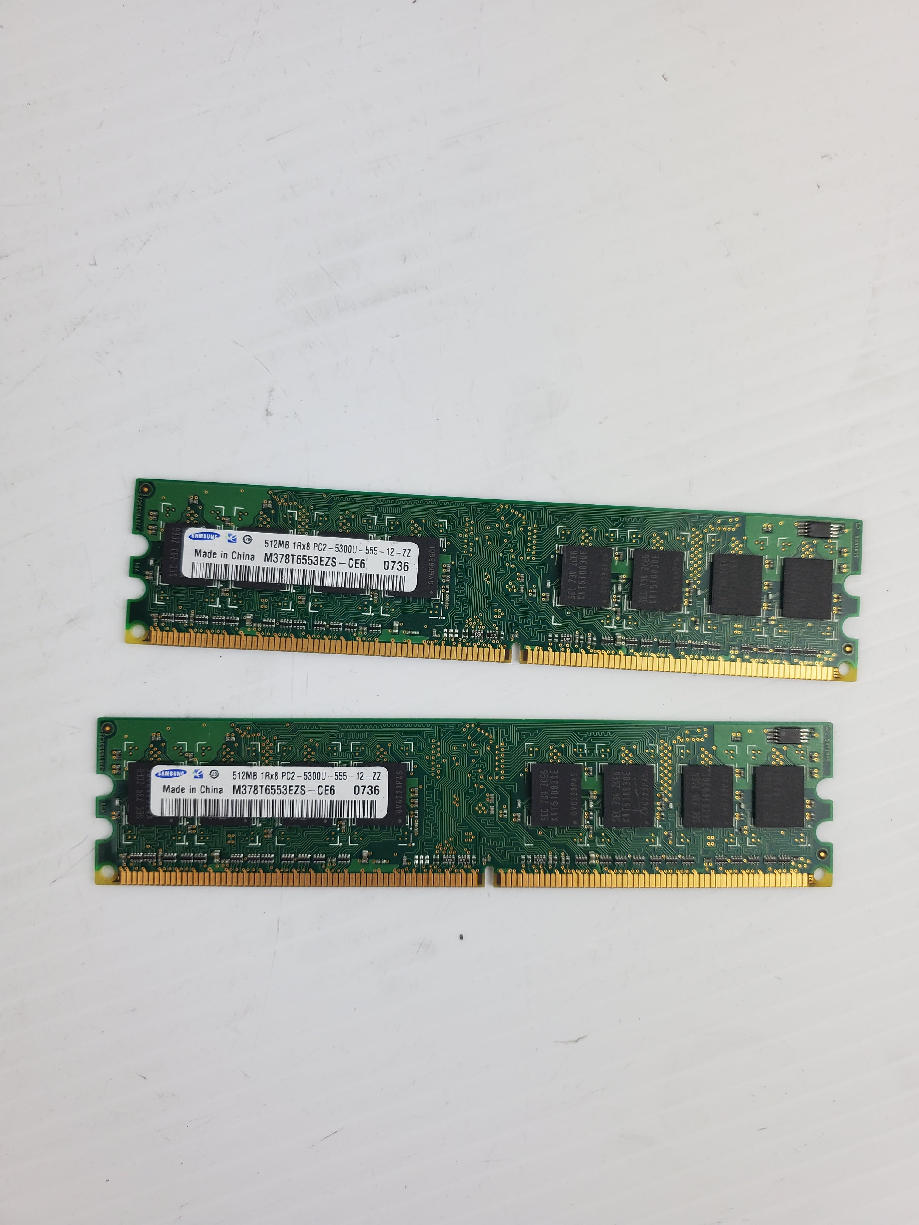 Samsung M378T6553EZS-CE6 RAM Memory (Lot of 2)