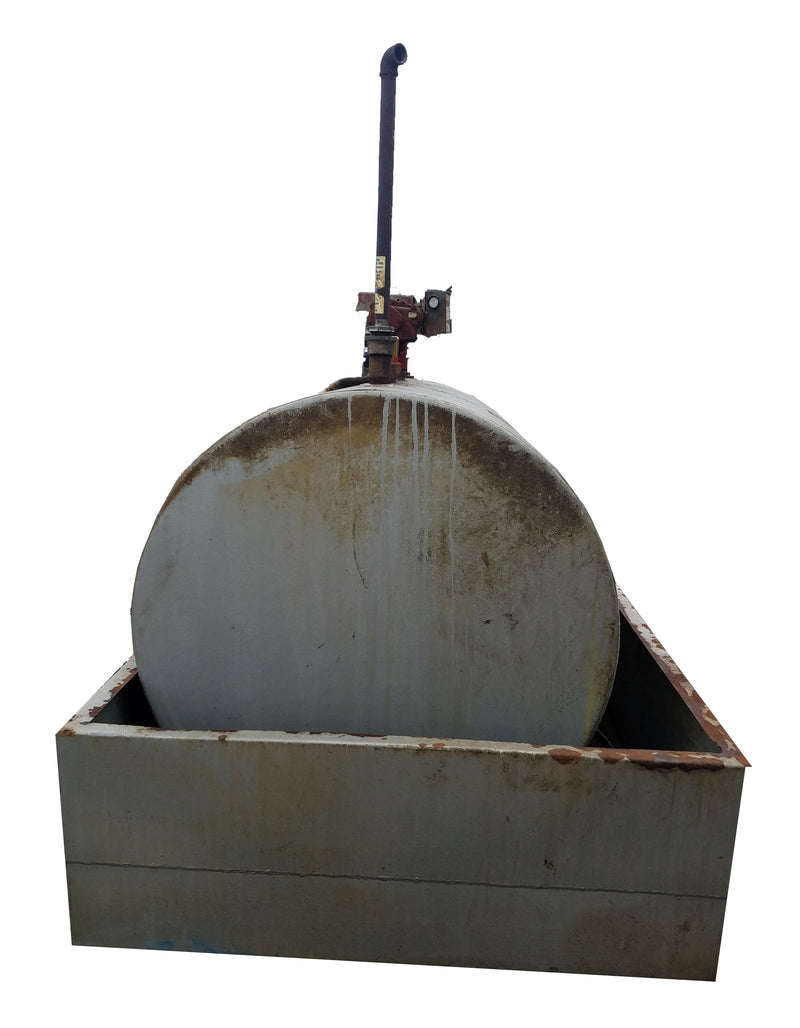 500 Gallon Tuthill Diesel Fuel Oil Storage Tank with Fill-Rite Pump Above Ground