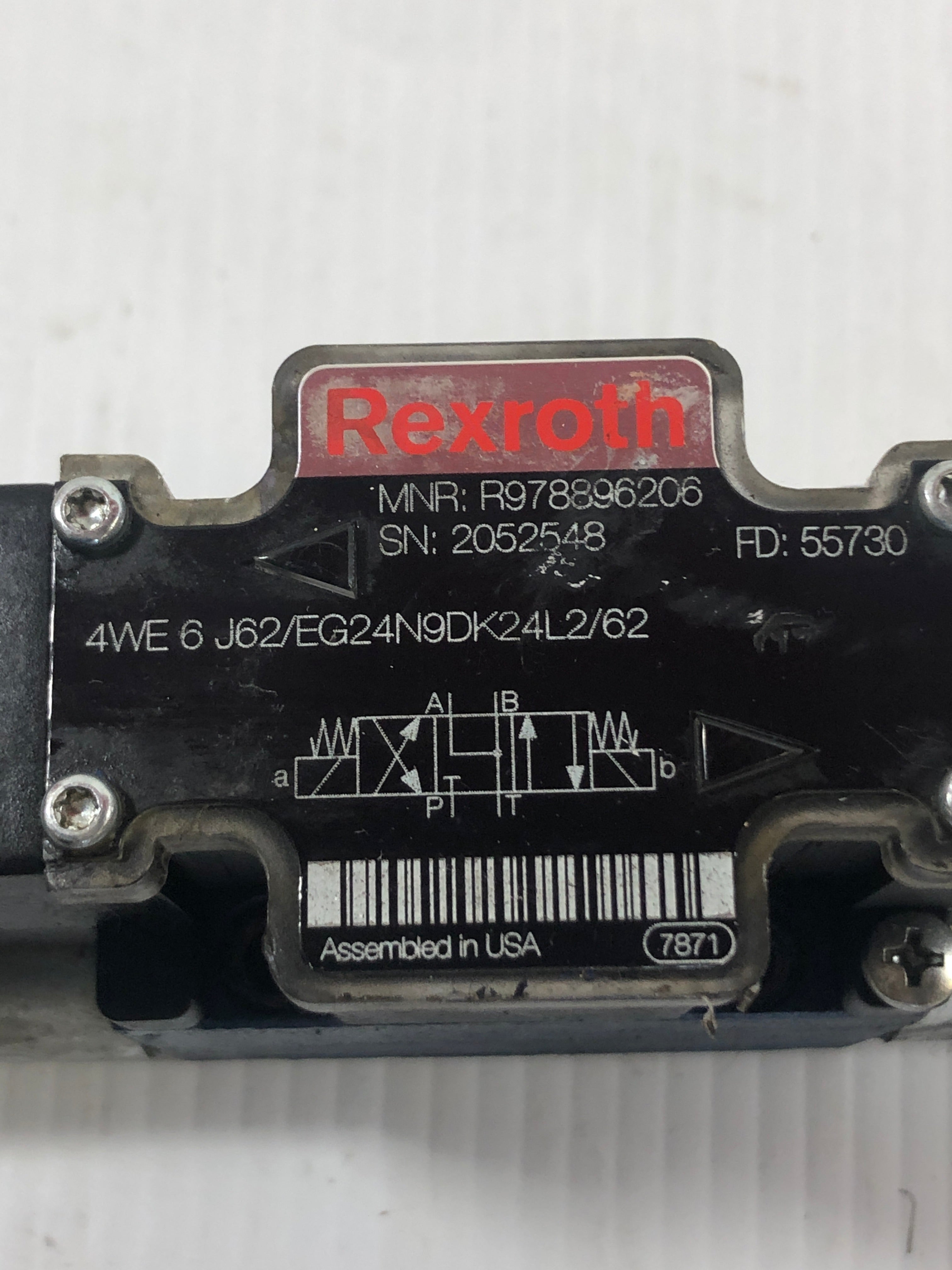 Rexroth Double Control Valve 4WE6J62/EG24N9DK24L2/62 FD 55730
