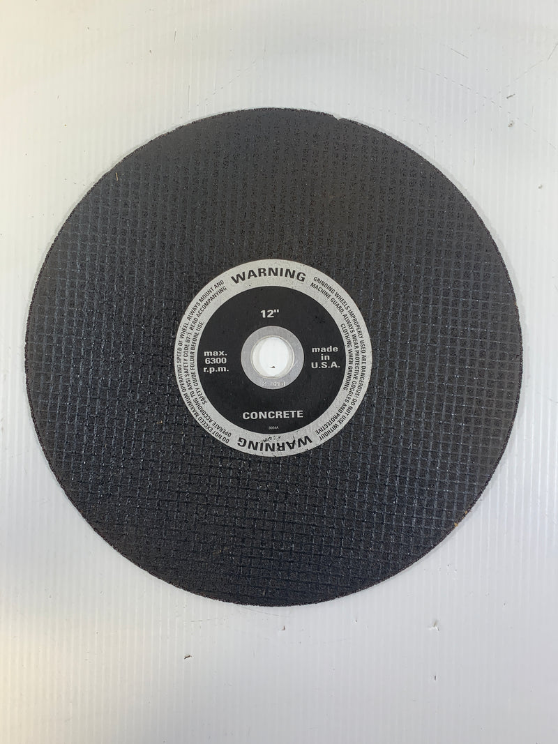 Concrete Grinding Wheel 12" 6300 RPM