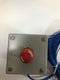 Enclosure Box with Wired Control Push Button 4-1/8" Square x 5" Metal