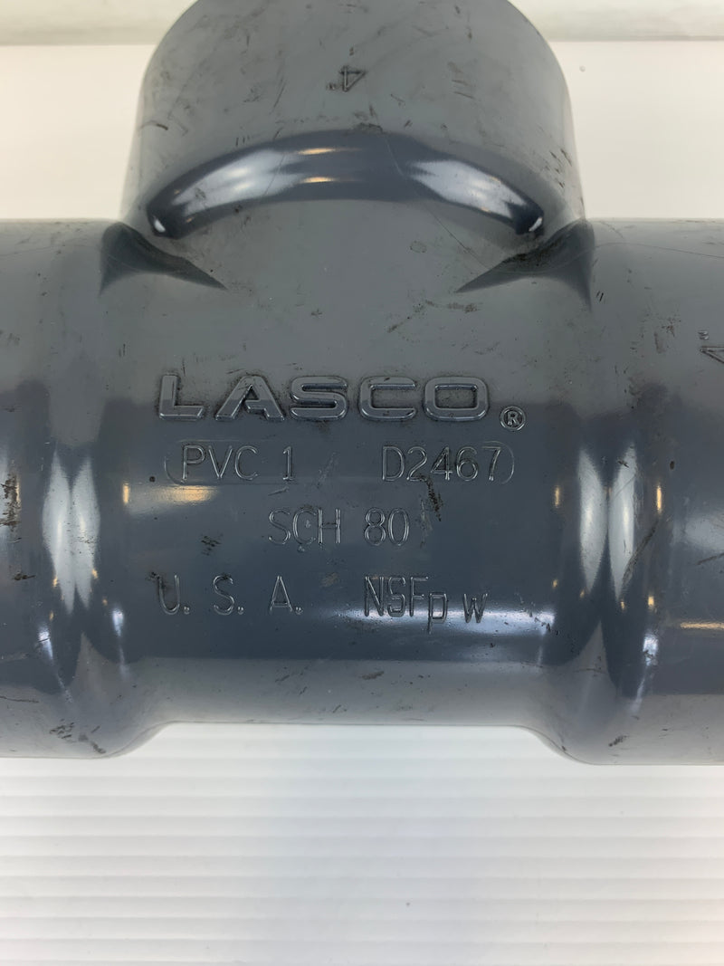 Lasco 4" Tee D2467 SCH80 PVC-1