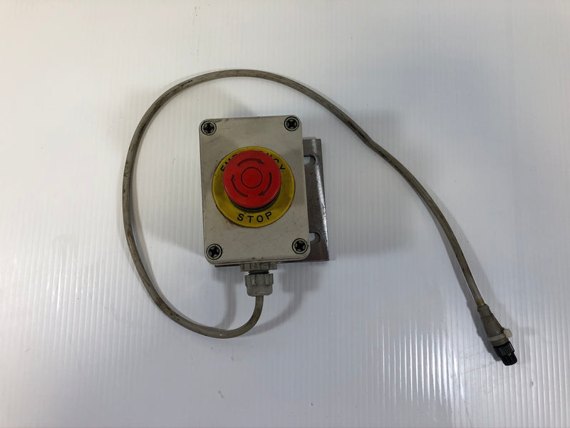 Emergency Stop Button Switch Right Mount with Kuramo KRL-45/CM Cable