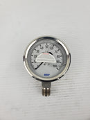Wika 316 SS Swiss Movement Tube and Connection Gauge 0-100