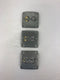 Steel City RS12 Duplex Receptacle Square Device Cover Metal - Lot of 3