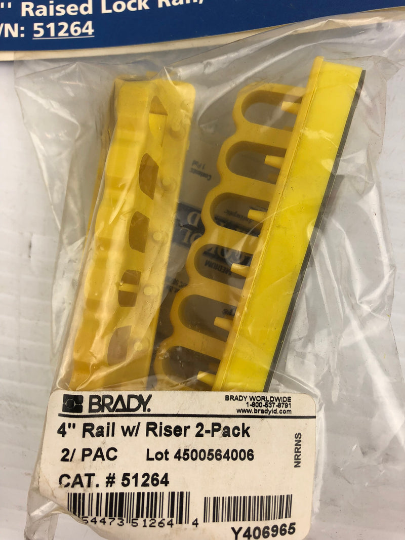 Brady EZ Panel LOC 51264 4" Raised Lock Rail 480/600V Breaker Block (Pack of 2)