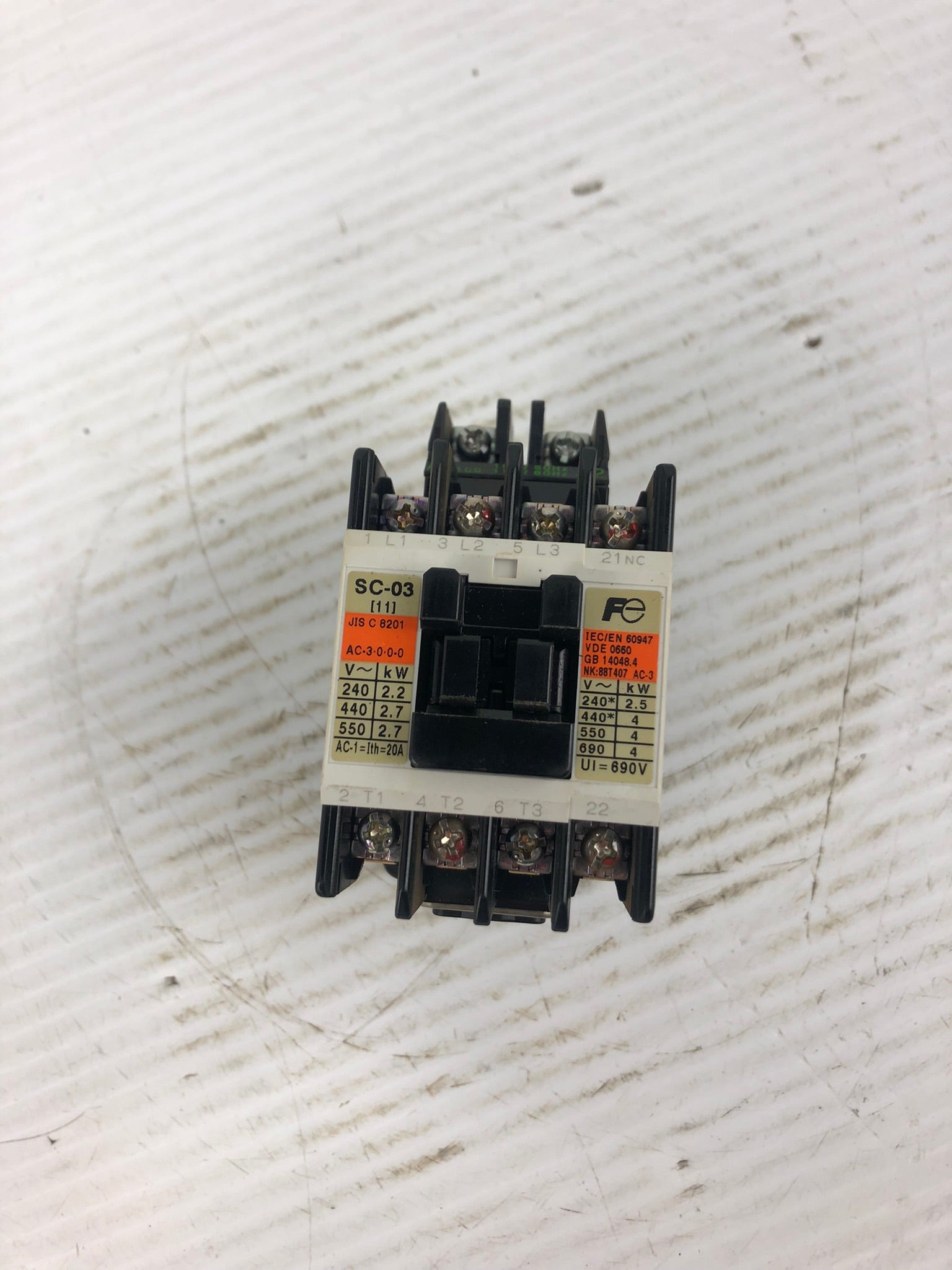 Fuji Electric 4NC0A0#01 Relay SC-03 [11] SC11AA