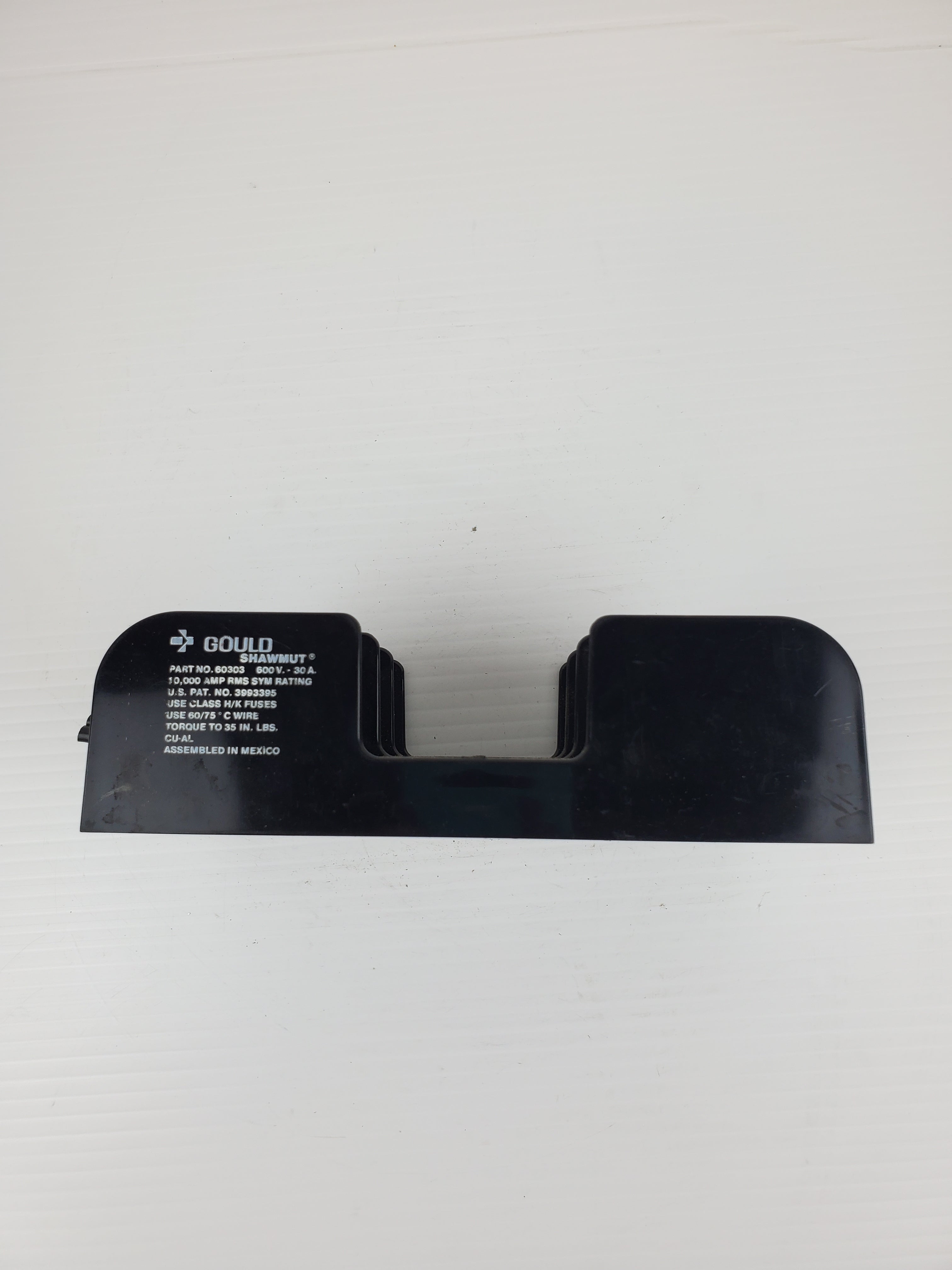 Gould Shawmut 60303 Fuse Block - Holds 3 Fuses 600V 30A