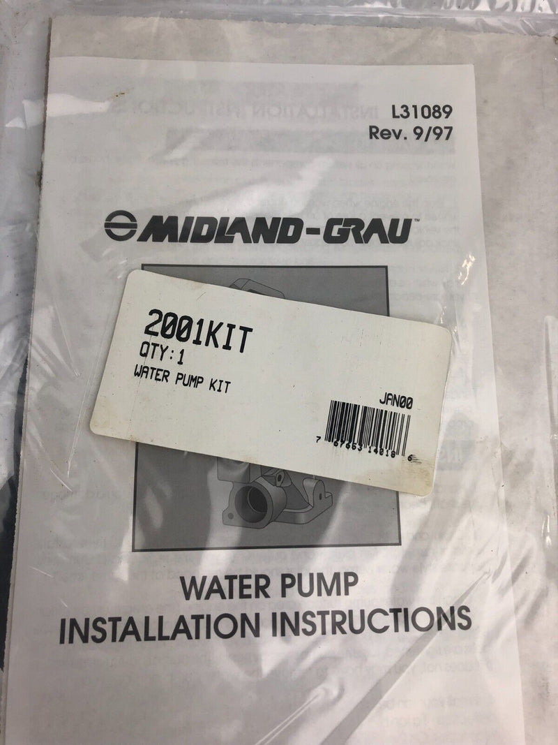 Midland-Grau 2001KIT Water Pump Kit with Installation Instructions L31089