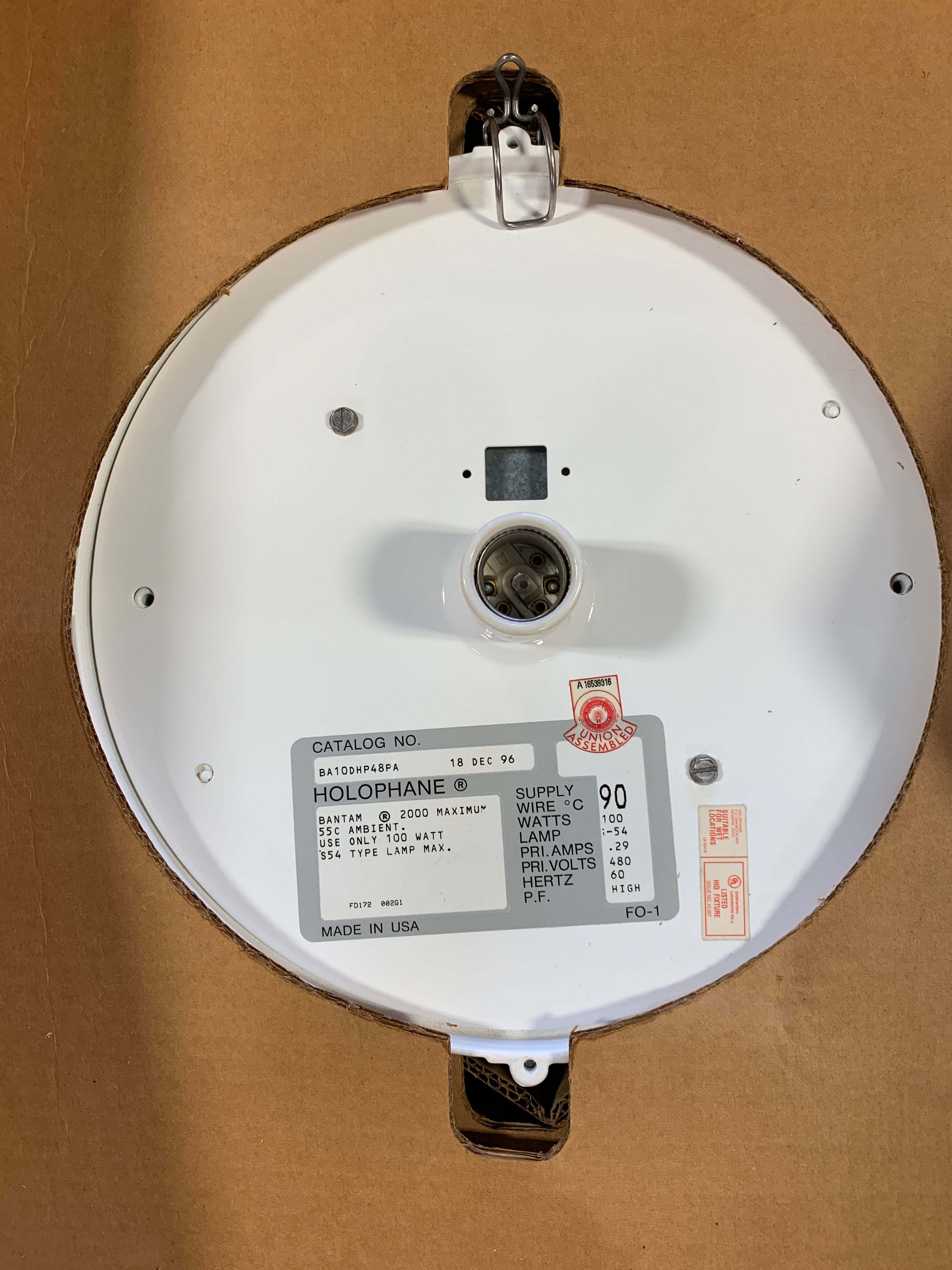 Holophane Light BA10DHP48PA 100 Watt 480 Volt