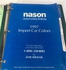 Nason Automotive Finishes Paint Chip Import and Domestic 1996 1997 1998