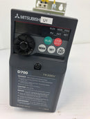 Mitsubishi FR-D720S-025-EC Inverter D700 AC200-240V 50/60 Hz