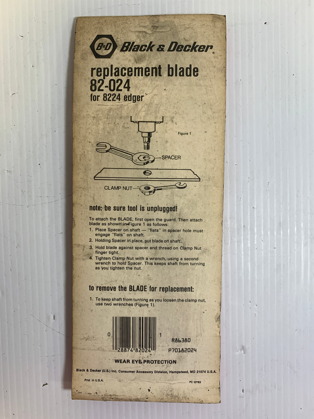 New Black & Decker Replacement Edger Blade - 82-024