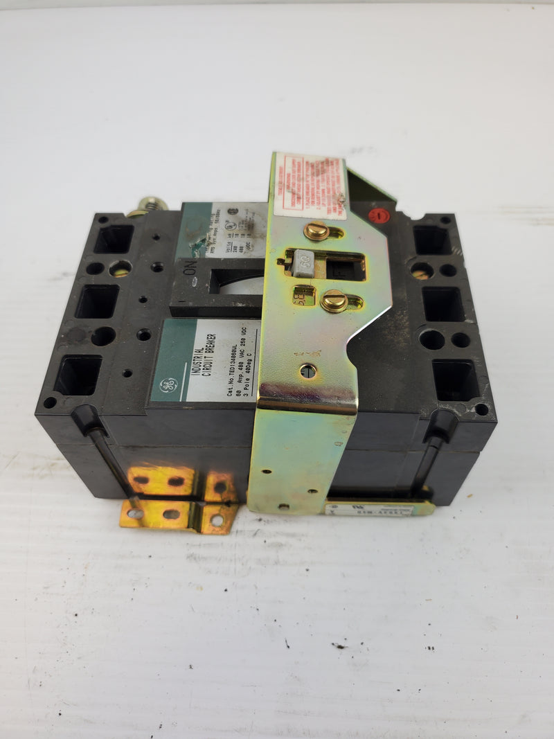 GE General Electric TED134080 Industrial 3P Circuit Breaker 60 AMP 480VAC/250VDC