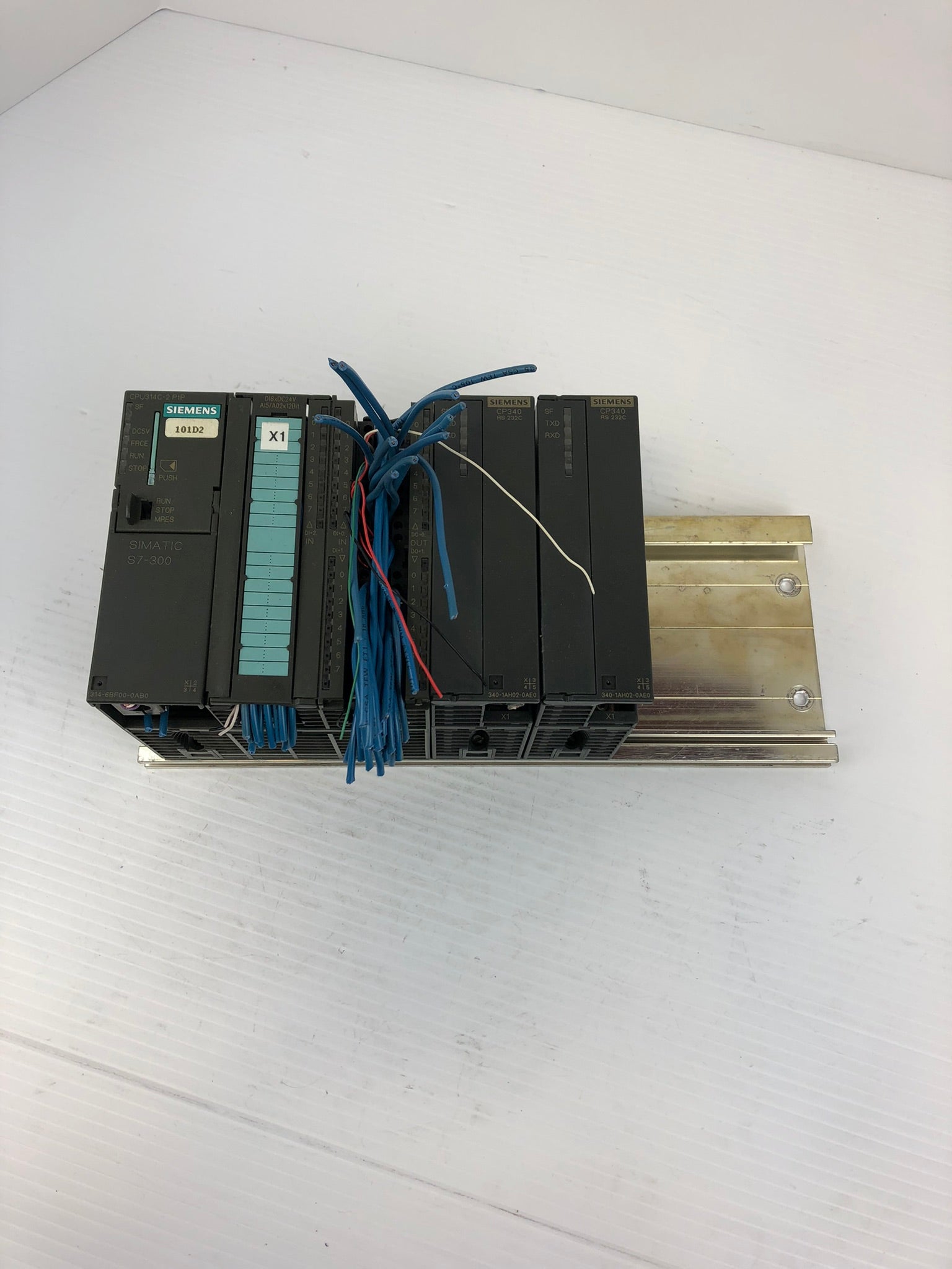 Siemens CPU 314 C-2 PTP 5 Slot Rack Power Supply Simatic S7-300