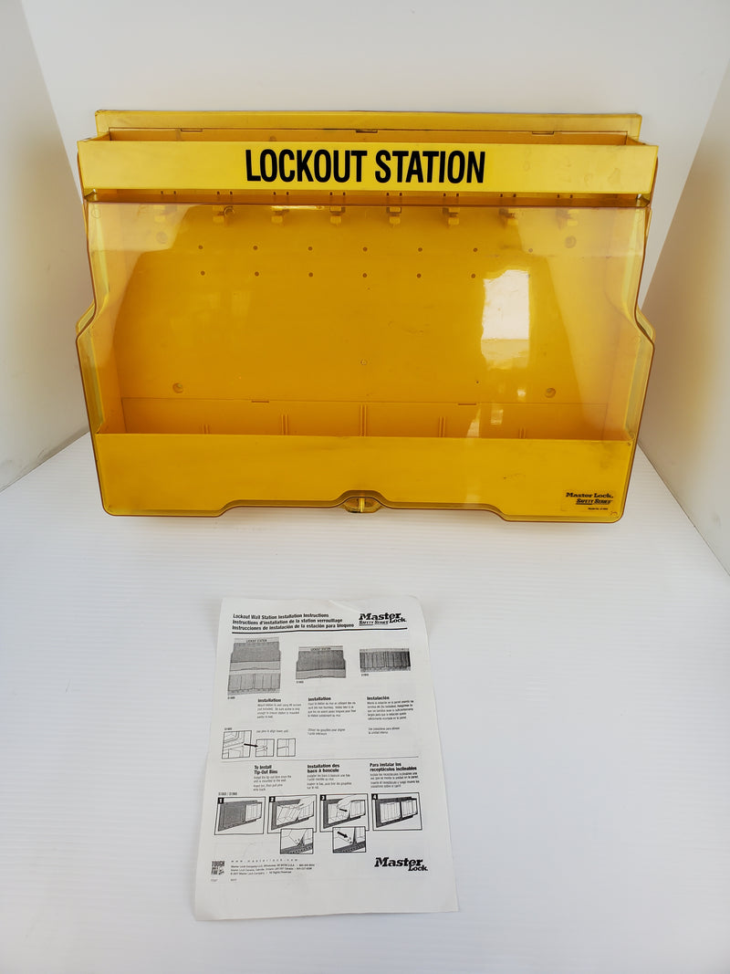 Master Lock S1850 Lock Out Station - Safety Series - Yellow