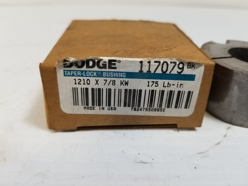 Dodge 117079 Taper-Lock 1210 X 7/8 KW Bushing