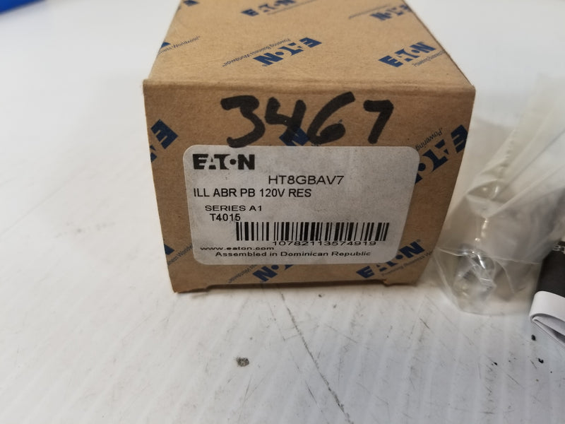 Eaton HT8GBAV7 Pushbutton Switch Illuminated Amber