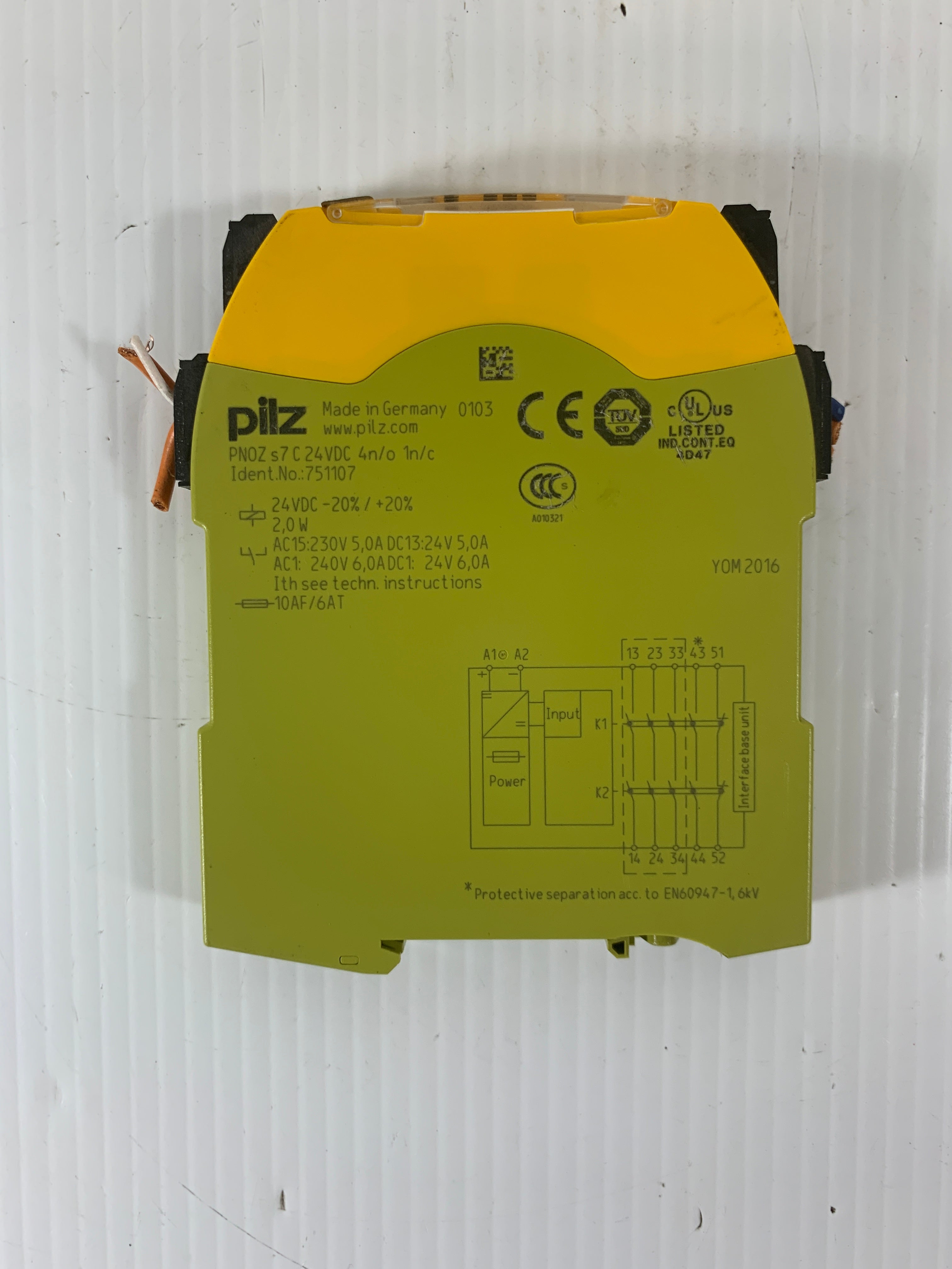 Pilz PN0Z s7 C 24VDC 751107 Safety Relay