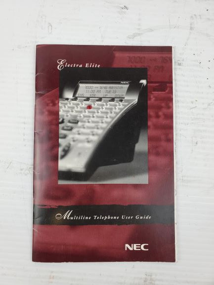NEC Electra Elite Multiline Telephone User Guide 750800