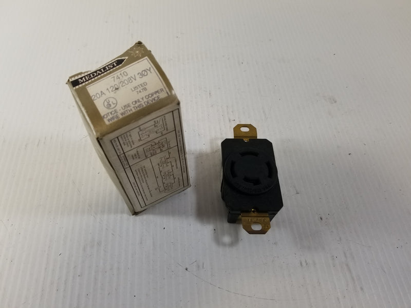 Medalist 7410 Locking Receptacle 20A