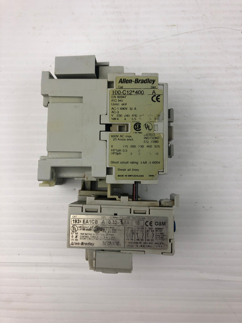 Allen-Bradley 100-C12*400 Contactor Series A 600 V 21 A