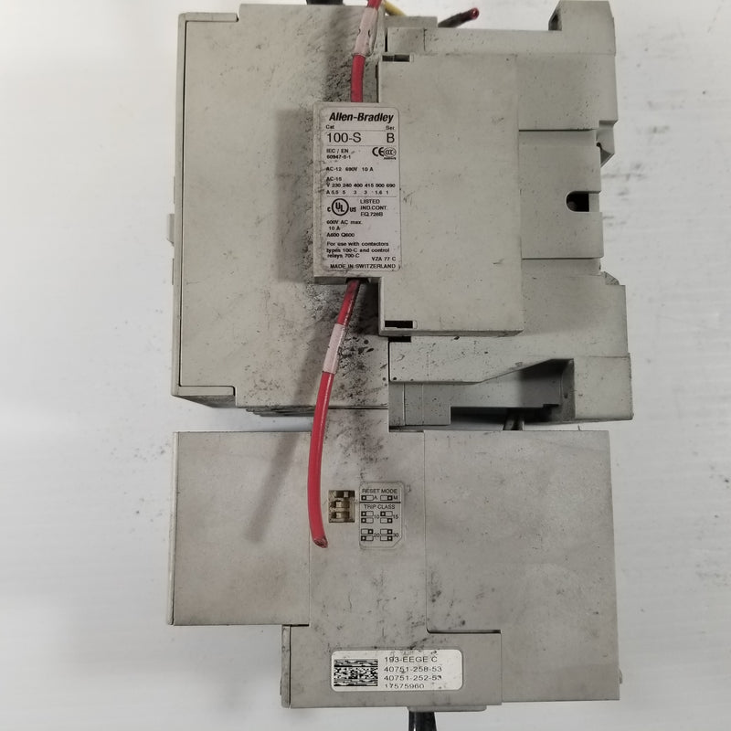 Allen-Bradley 100-C60*00 Contactor with 193-EEGE Overload Relay