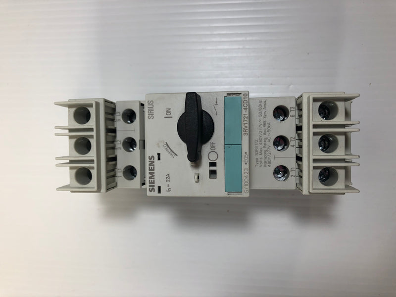 Siemens Sirius 3RV1721-4CD10 Circuit Breaker