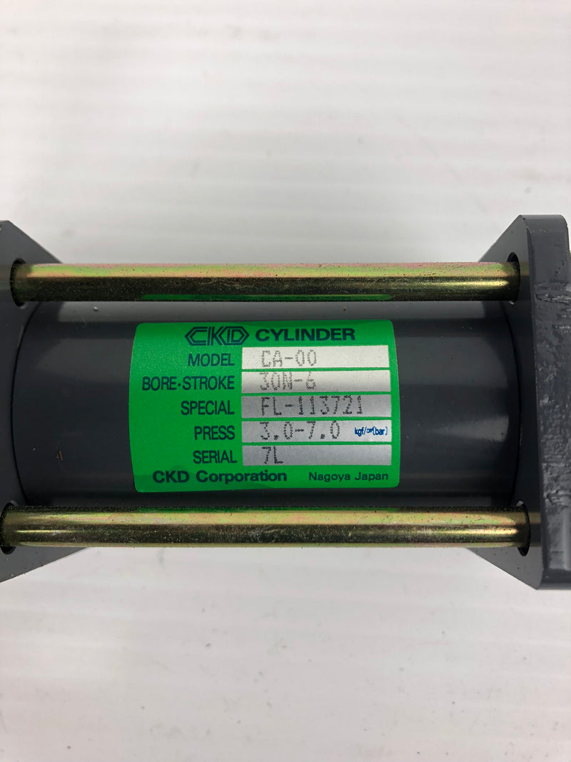 CKD Cylinder CA-00 30N-6 Bore-Stroke FL-113721 Special 3.0-7.0 Press 7L