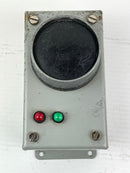 Metal Enclosure Box with Push Button and Red and Green Indicator Light