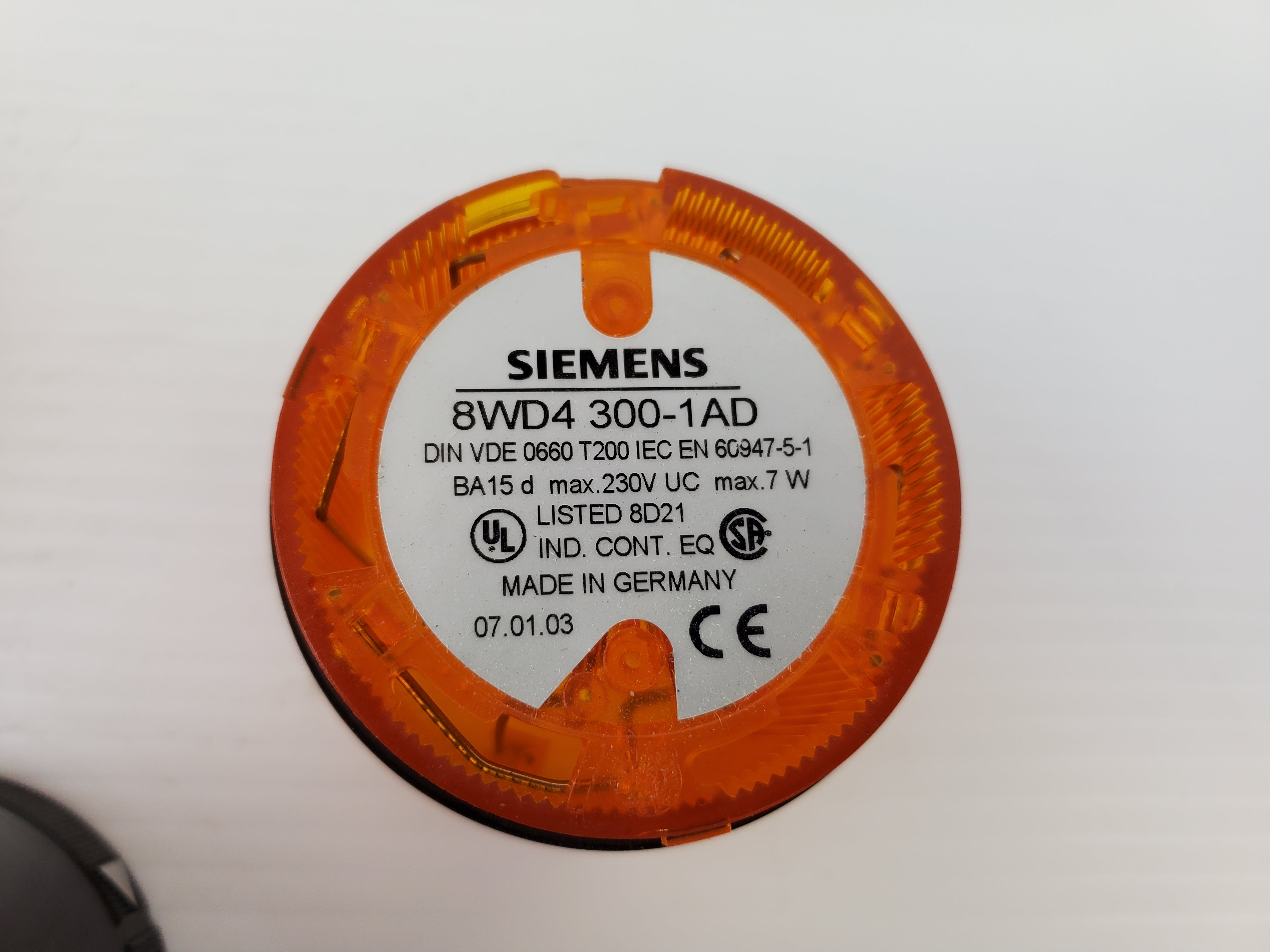 Siemens Red, Orange Lights With Black Siren Stacked