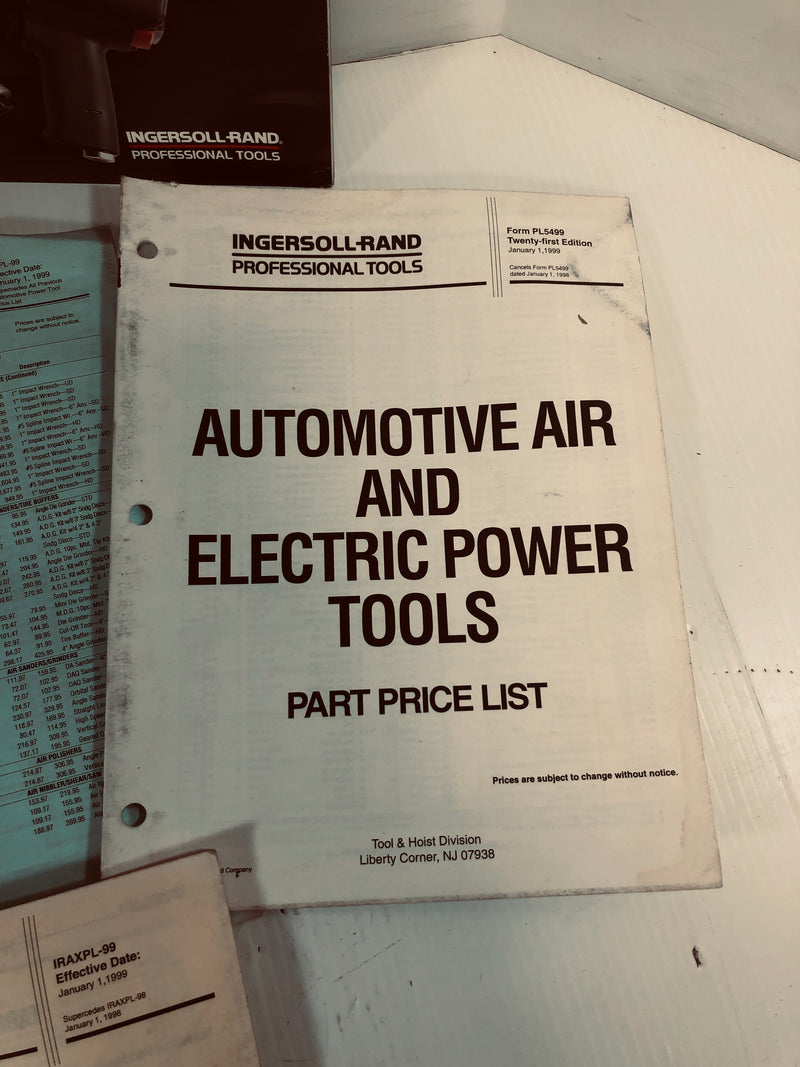 Ingersoll-Rand Irax Accessories Automotive Power Tools Catalog (Lot of 2)