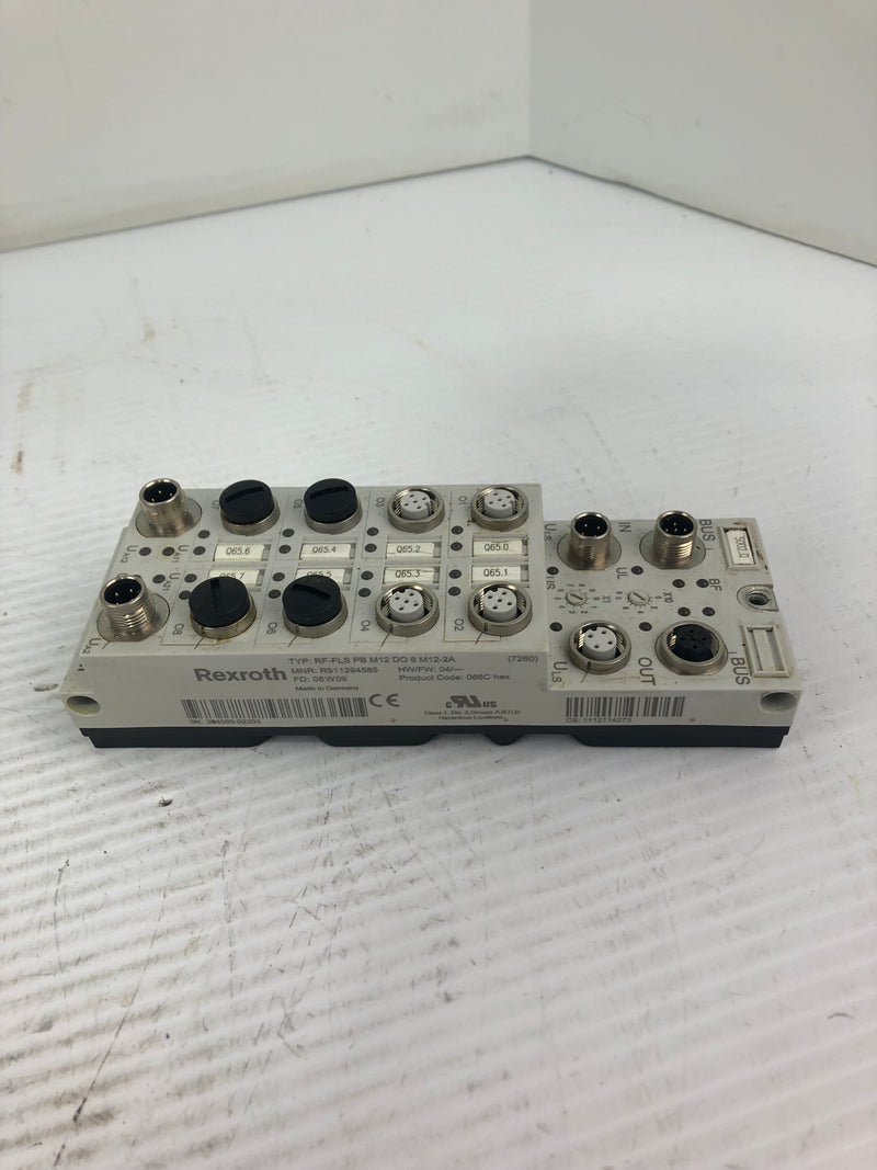 Rexroth RF-FLS PB M12 DO 8 M12-2A Profibus Fieldline Modular