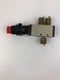 SMC VFM350 Mechanical Valve 1.5 9kgf/cm Red Turn Switch 2-Position Selector